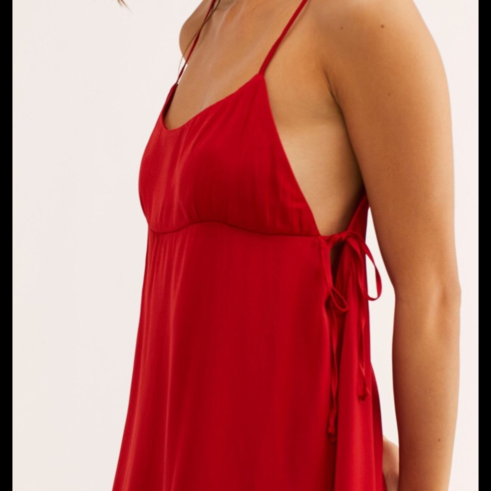 Free people red slip
